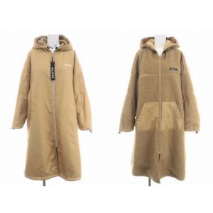 ミルクフェド MILKFED. REVERSIBLE HOODED BOA LONG COAT リバ...