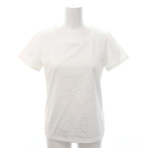 バーニーズニューヨーク BARNEYS NEW YORK Tシャツ カットソー 半袖 プルオーバー コットン 36 S 白 ホワイト /YQ ■OS