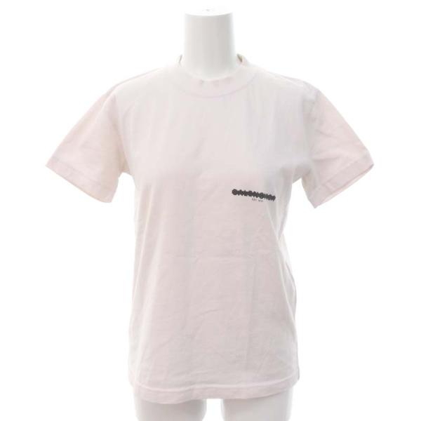 バレンシアガ BALENCIAGA ロゴTシャツ 半袖 コットン プリント S ライトピンク 612...