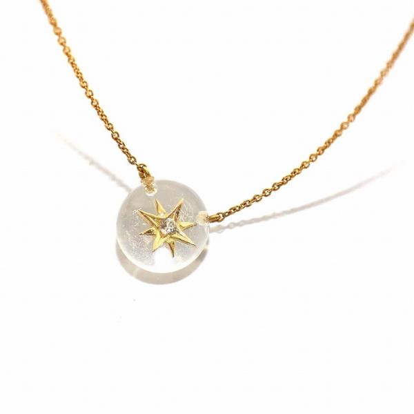 スタージュエリー STAR JEWELRY ネックレス ペンダント スター K18 ダイヤモンド 0...