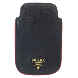 プラダ PRADA レザー フラワーモチーフ スマホケース モバイルケース 黒 ブラック 赤 レッド 白 ホワイト /SR5 ■OH レディース｜vectorpremium