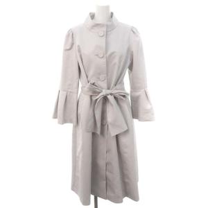 エムズグレイシー テーラードタフタドレス 419102 コート 36 ネイビー  