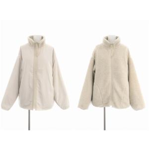 アーバンリサーチ ドアーズ URBAN RESEARCH DOORS 23AW リバーシブルボアブルゾン ジャケット ジップアップ M アイボリー レディース｜vectorpremium