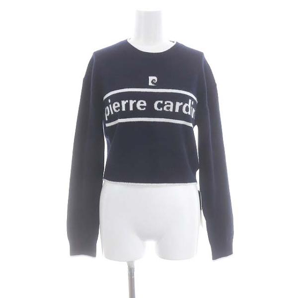 未使用品 フレイアイディー 23AW pierre cardin ロゴニットプルオーバー セーター ...