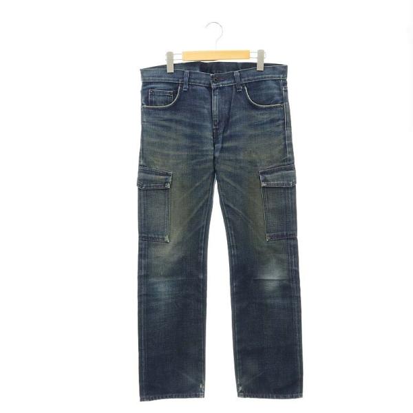 ネイバーフッド SPNARROW SAVAGE DENIM ダメージ加工 カーゴデニムパンツ ジーン...