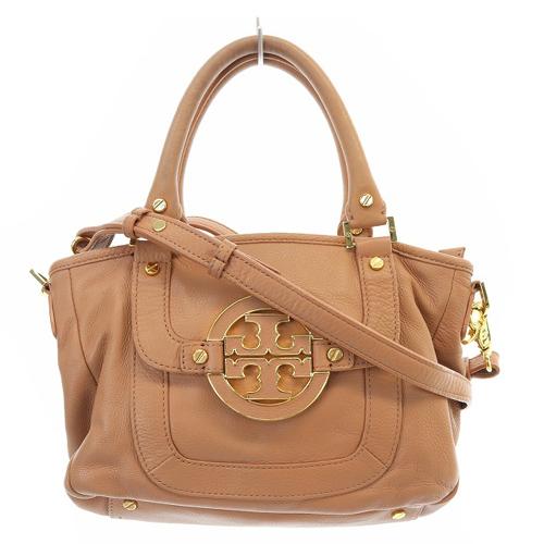 トリーバーチ TORY BURCH ハンドバッグ ショルダーバッグ 2way ロゴ レザー ピンクべ...