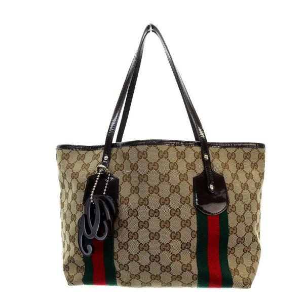 グッチ GUCCI トートバッグ GGキャンバス ベージュ 211971 ■OH /AK19 レディ...