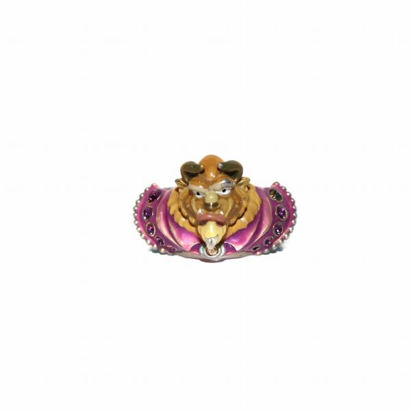 アナスイ ANNA SUI × ディズニー Disney 美女と野獣 リング 指輪 15号 茶 ブラ...