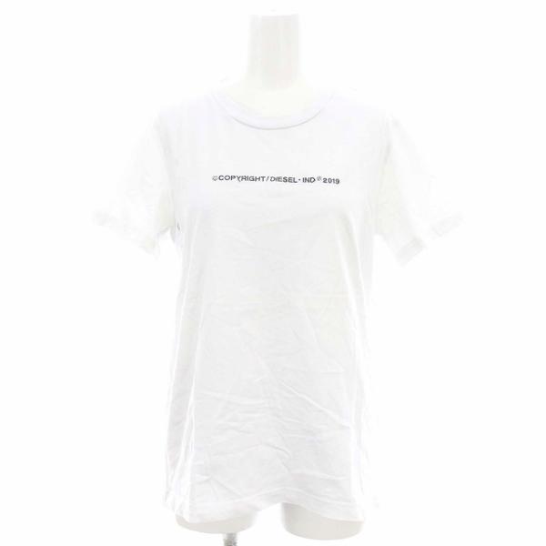 ディーゼル DIESEL 刺繍 Tシャツ カットソー 半袖 S 白 ホワイト /AT ■OS レディ...