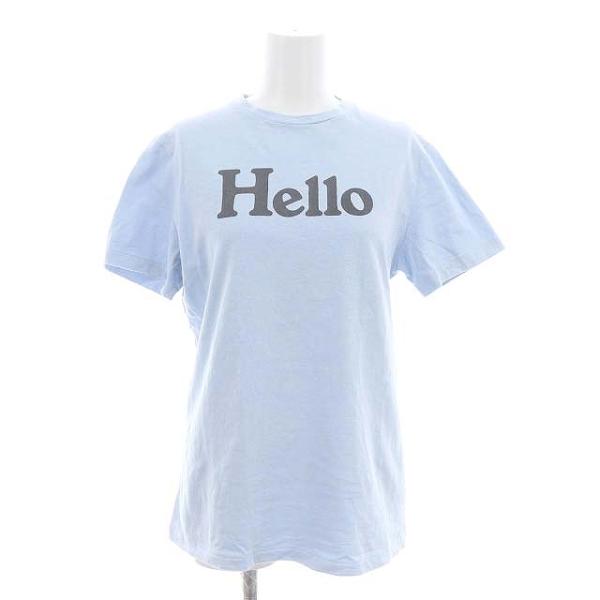 マディソンブルー HELLO CREW NECK TEE DYED SAX Tシャツ カットソー 半...