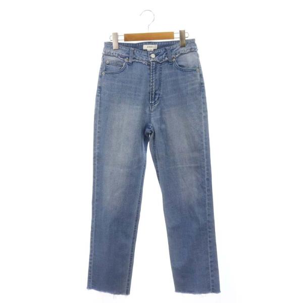 アメリ Ameri 21SS加工カットオフデニムパンツ ジーンズ ボトムス ジップフライ コットン ...