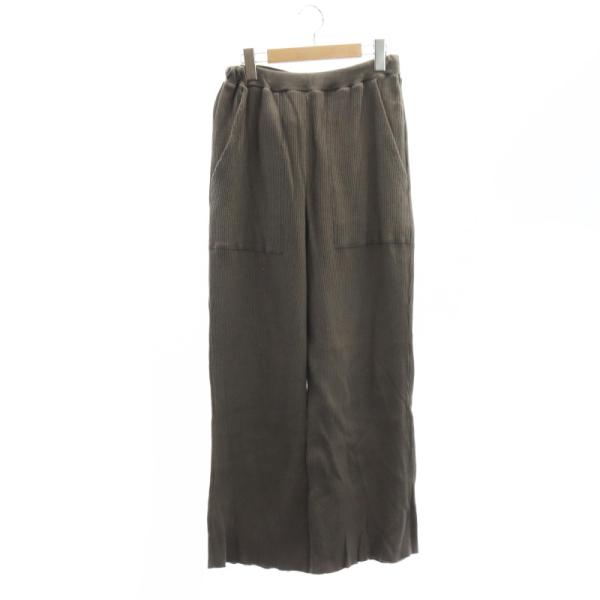 アメリカーナ AMERICANA サーマルパンツ 茶 ブラウン /SY ■OS レディース