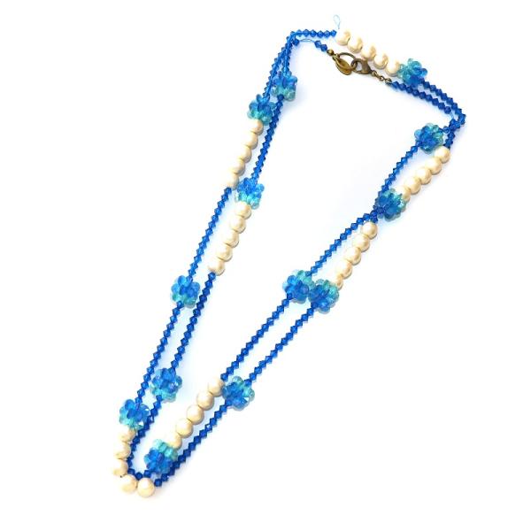 プティローブノアー petite robe noire ビーズネックレス フェイクパール ロング 二...