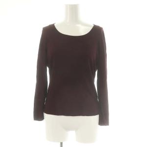 ミス アシダ miss ashida カシミヤ混ニット カットソー 長袖 M 紫 パープル /MI ■OS レディース