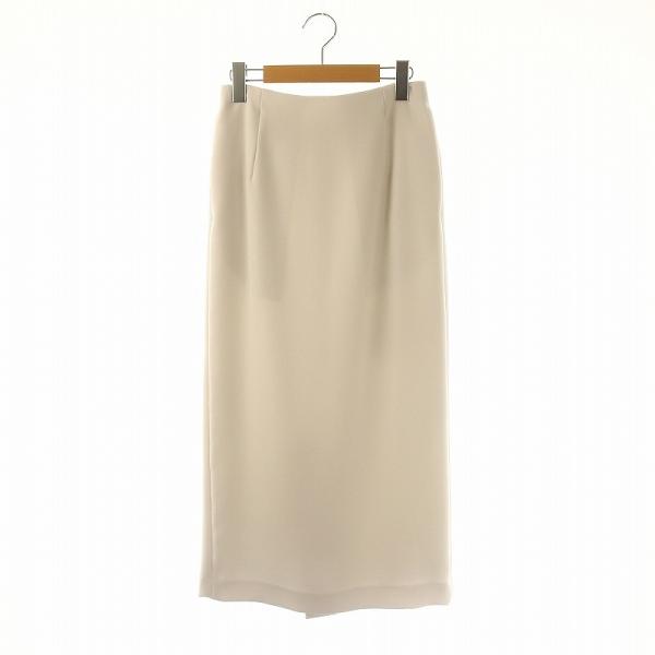 エリオポール heliopole タイトスカート ロング バックスリット 36 アイスグレー /ES...