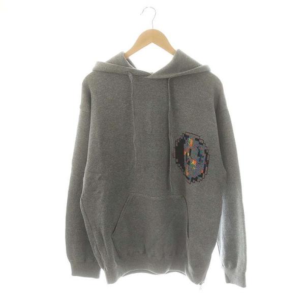 未使用品 ダストネーション DUSTNATION イリオスフリフニー ニットパーカー 長袖 コットン...