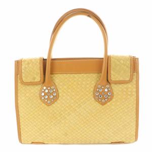 COACH（コーチ） レザー ボア ハンドバッグ ロゴ 黒 ブラック 36516