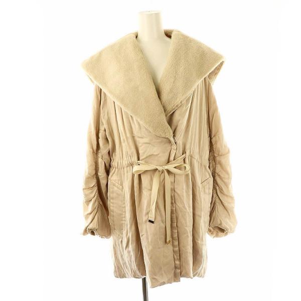 スナイデル SNIDEL キュプラレディモッズコート アウター 中綿 F ライトグレージュ /NR ...