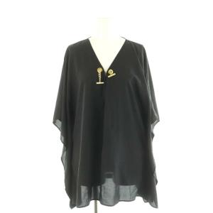 マイケルマイケルコース Michael michael kors チェーンデザインブラウス プルオーバー 半袖 S/M 黒 /HK ■OS ■SH レディース