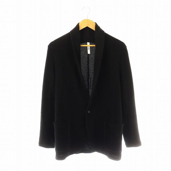 アタッチメント ATTACHMENT ショールカラージャケット 薄手 2 ブラック /DO ■OS ...
