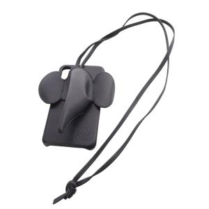ロエベ LOEWE エレファント 像 アナグラム iPhoneX/XS対応ケース 紺 ネイビー /SR13 ■SH ■OH レディース