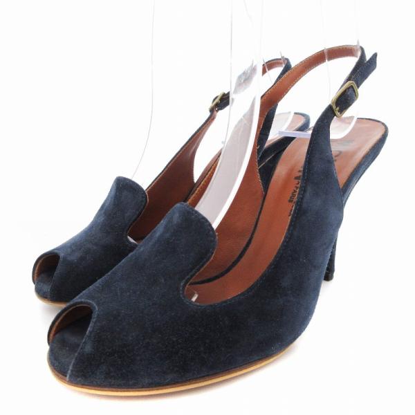 ミッシェル ヴィヴィアン MICHEL VIVIEN スリングバックサンダル オープントゥ スエード...