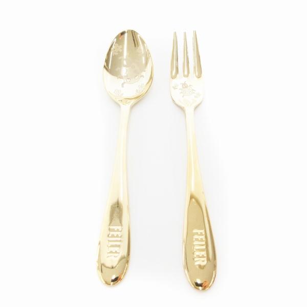 未使用品 フェイラー FEILER ハイジドット テントウムシ カトラリーセット スプーン フォーク...