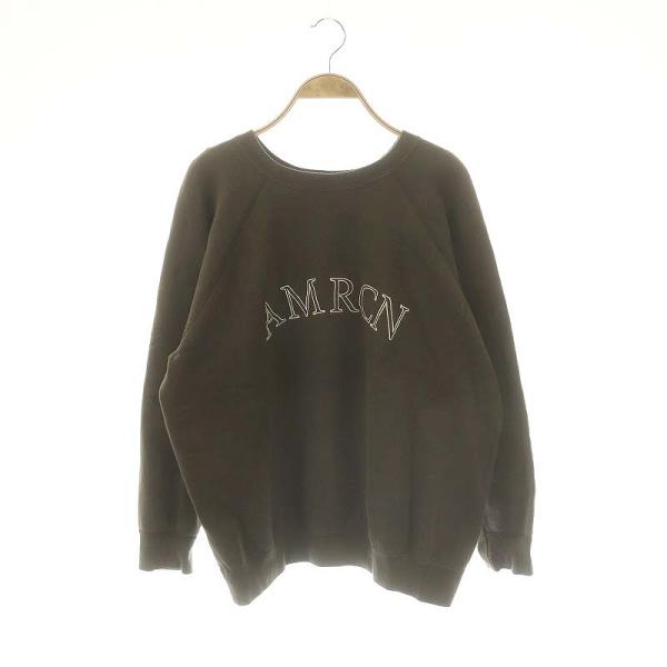 アメリカーナ AMERICANA AMERCANA刺繍スウェット トレーナー クルーネック カーキ ...