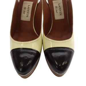 ランバン LANVIN パテントウッドヒールパ...の詳細画像3