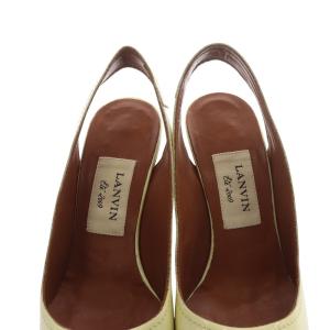 ランバン LANVIN パテントウッドヒールパ...の詳細画像4
