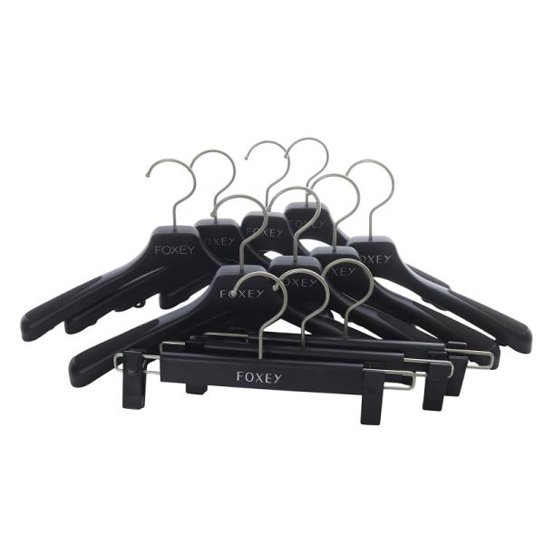 フォクシー FOXEY トップスハンガー8本 パンツハンガー3本 セット ブラック /YO8 ■SH...
