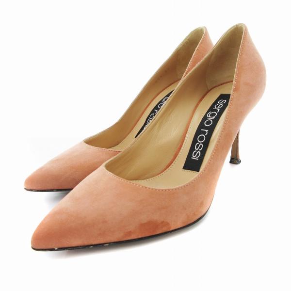 セルジオロッシ Sergio rossi パンプス ポインテッドトゥ ピンヒール スエード 35 パ...