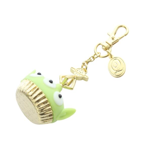 キューポット Q-POT リトルグリーンメン キーホルダー チャーム グリーン ゴールド色 /SR1...
