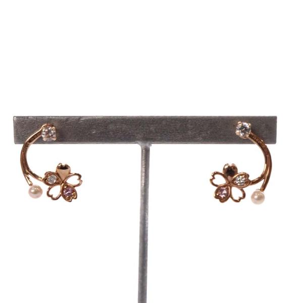 カナルヨンドシー canal4℃ 2024 SAKURA Collection ピアス K10 SV...