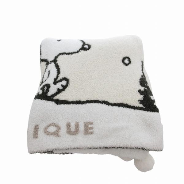 ジェラートピケ gelato pique ×PEANUTS ピーナッツ パネルジャガードブランケット...