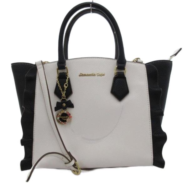 サマンサベガ Samantha Vega 2way ハンドバッグ ショルダー ツートン フラッター ...