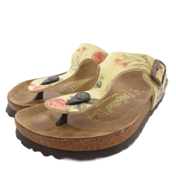 ビルケンシュトック BIRKENSTOCK PAPILLIO パビリオ トングサンダル 花がら レザ...