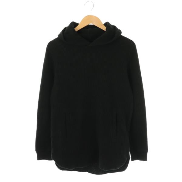 ラウンジリザード LOUNGE LIZARD ワッフルフーディーパーカー カットソー 1 ブラック ...