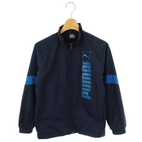 プーマ PUMA 584953 ジップアップトラックジャケット ブルゾン 140 紺 青 /MI ■...