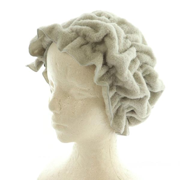 未使用品 テネリータ TENERITA アルティメイトピマ ヘアタオル 約28×50cm ライトグレ...