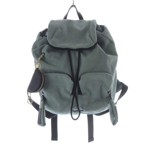 シーバイクロエ SEE BY CHLOE JOY RIDER デニム リュックサック ロゴ 水色 ラ...