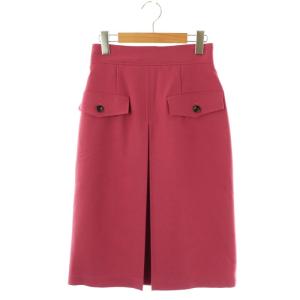 レッセパッセ LAISSE PASSE フロントフェイクポケットタイトスカート ミモレ ロング 38 ピンク /AT ■OS レディース