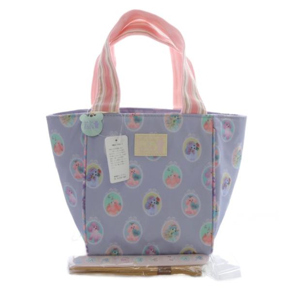 未使用品 フェフェ fafa DANA  LUNCH BAG ランチバッグ 箸 セット ラベンダー ...