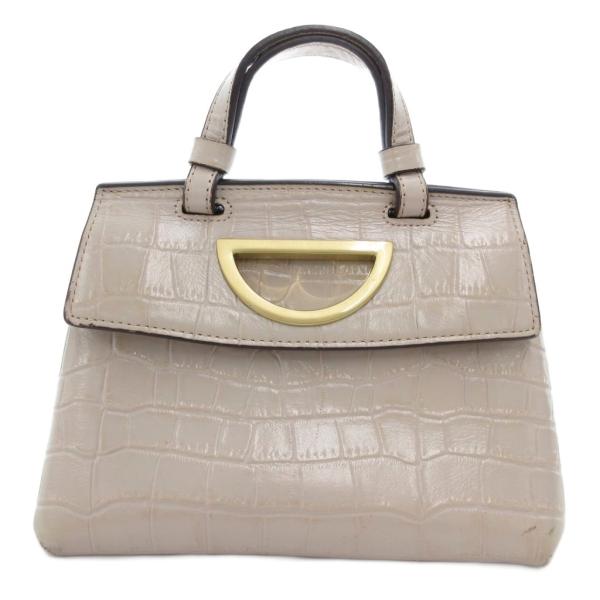 サマンサタバサ Samantha Thavasa ハンドバッグ ショルダー 2WAY 型押し フラッ...