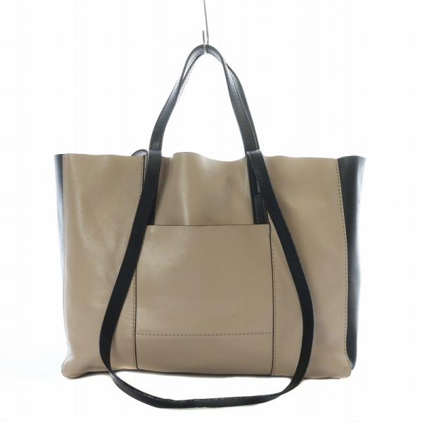 ジャンニキャリーニ GIANNI CHIARINI 2wayバッグ トート ハンド レザー バイカラ...
