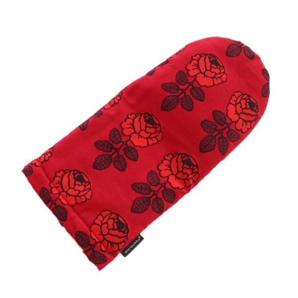 未使用品 マリメッコ marimekko ヴィヒキルース ミトン 雑貨 花柄 赤 /MI ■OS そ...