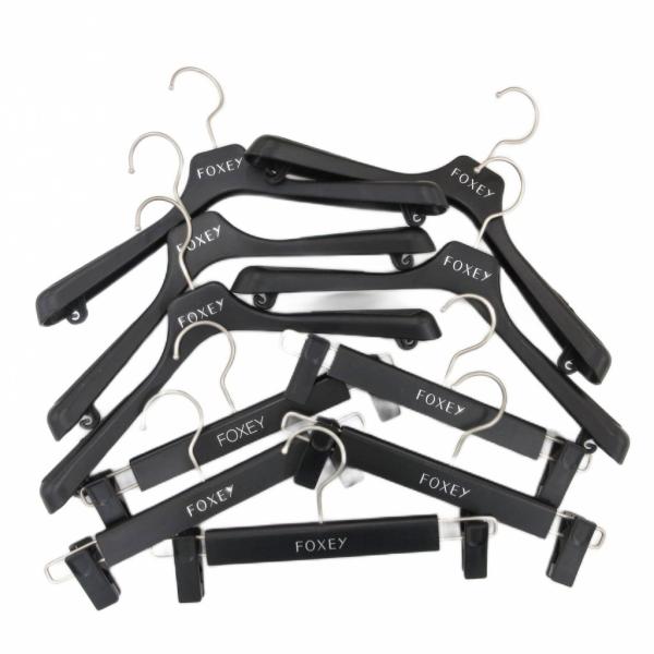 フォクシー FOXEY ボトムスハンガー トップスハンガー まとめ 10点セット 黒 ブラック /G...