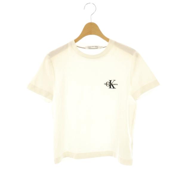 カルバンクラインジーンズ Calvin Klein Jeans ロゴ刺繍 半袖Tシャツ カットソー ...
