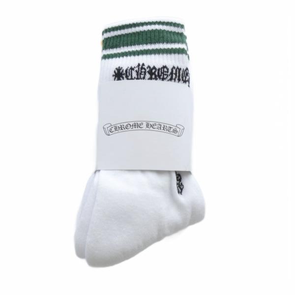 未使用品 クロムハーツ CHROME HEARTS 靴下 ソックス 3足セット グリーン イエロー ...