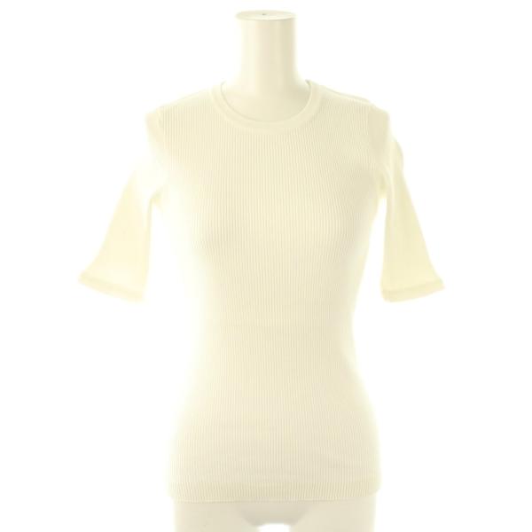 オーラリー AURALEE HIGH GAUGE RIB KNIT TEE ニットTシャツ カットソ...